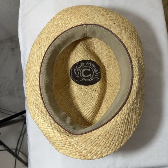 Charlie 1 Horse Straw Fedora Western Boho Festival Hat Sm Unisex Geometric Strap main image 9